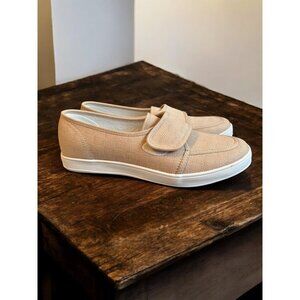 Women's size 6.5 M Grasshoppers Galley Natural Canvas Shoes New w/ Strap